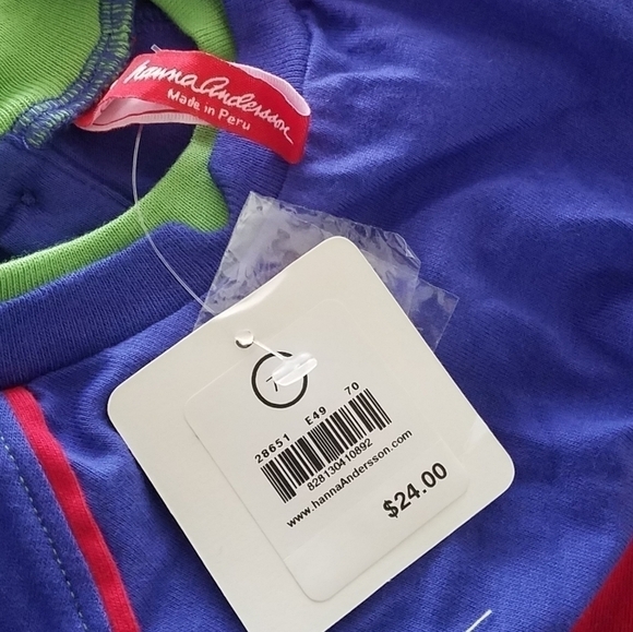 NWT Hanna Andersson Scarecrow Fall Apple Layer Shirt 70 6-12m - Picture 5 of 5